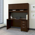 Bureau de 60 W avec huche et tiroirs – Poste de travail et de rangement pour bureau à domicile