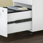 Bureau d'angle en L 66W avec tiroirs – Poste de travail à domicile avec rangement