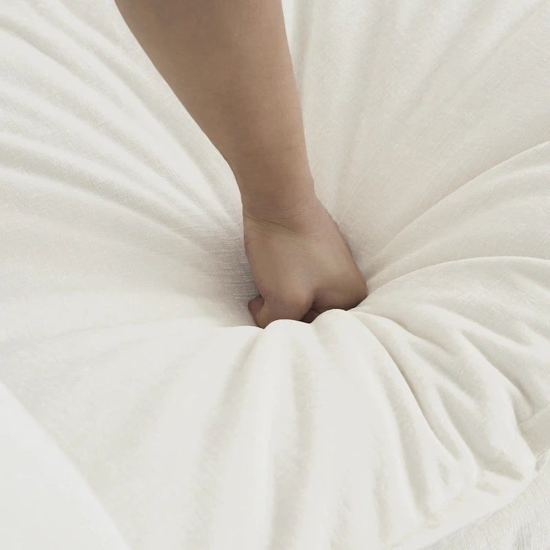 Canapé-lit sectionnel modulaire 4 pièces en chenille avec pouf