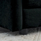 Canapé-lit sectionnel modulaire 4 pièces en chenille avec pouf