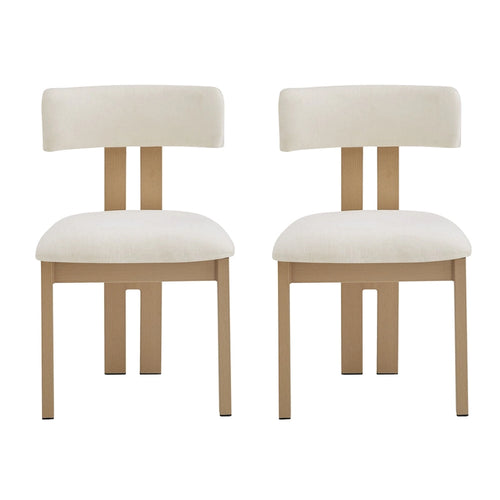 Ensemble de salle à manger en bois 7 pièces – Table extensible avec 6 chaises rembourrées