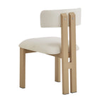 Ensemble de salle à manger en bois 7 pièces – Table extensible avec 6 chaises rembourrées