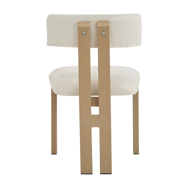 Ensemble de salle à manger en bois 7 pièces – Table extensible avec 6 chaises rembourrées