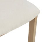 Ensemble de salle à manger en bois 7 pièces – Table extensible avec 6 chaises rembourrées