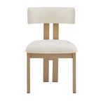 Ensemble de salle à manger en bois 7 pièces – Table extensible avec 6 chaises rembourrées