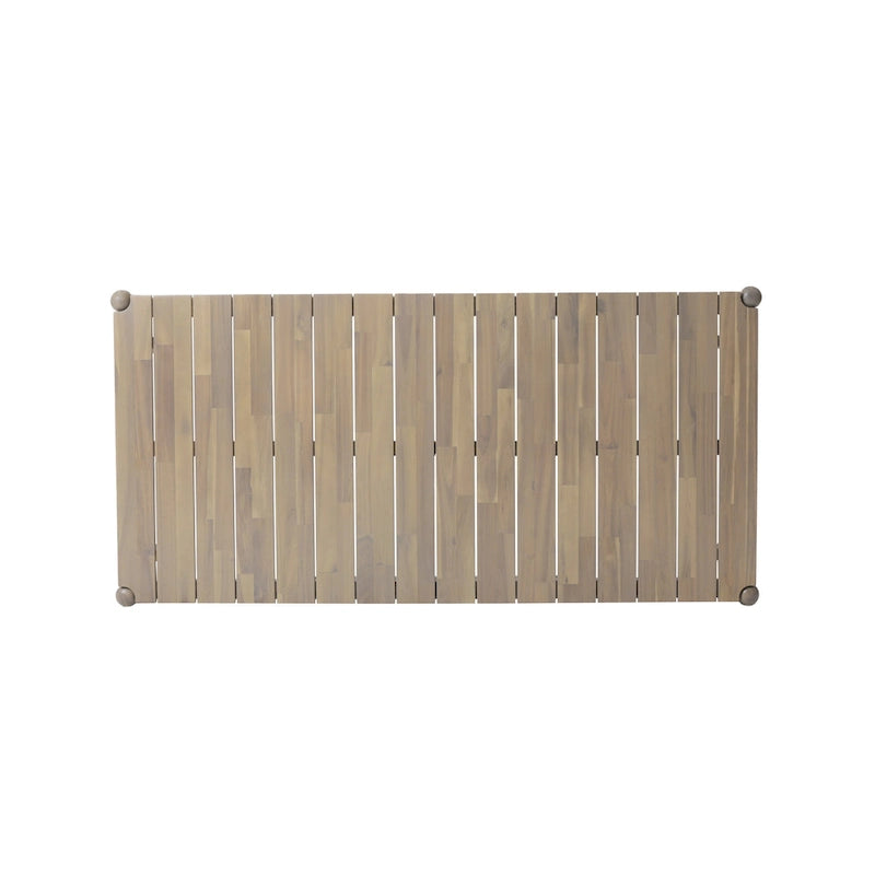 Ensemble de salle à manger en bois 7 pièces – Table extensible avec 6 chaises rembourrées