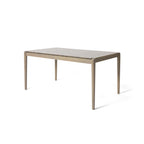 Ensemble de salle à manger en bois 7 pièces – Table extensible avec 6 chaises rembourrées