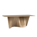 Table à manger en bois Norvik Wave Base par iNSPIRE Q Modern