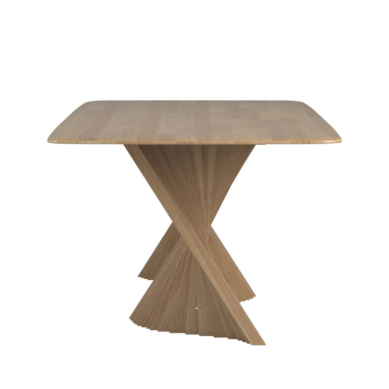 Table à manger en bois Norvik Wave Base par iNSPIRE Q Modern