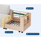 Canapé d'angle modulable en U, grand canapé 9 places avec 2 poufs de rangement, 2 oreillers, canapé confortable et profond moderne