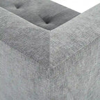 112,2 Canapé-lit modulable en forme de L en chenille avec design combinable librement et sans assemblage requis