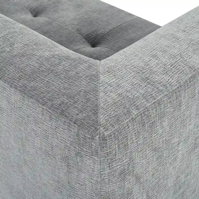 112,2 Canapé-lit modulable en forme de L en chenille avec design combinable librement et sans assemblage requis