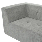 112,2 Canapé-lit modulable en forme de L en chenille avec design combinable librement et sans assemblage requis
