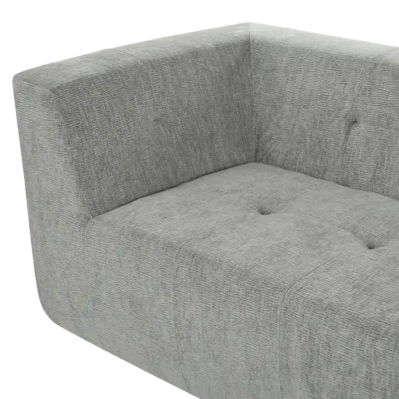 112,2 Canapé-lit modulable en forme de L en chenille avec design combinable librement et sans assemblage requis