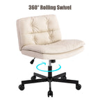 Chaise de bureau pivotante à roulettes grande taille 360°