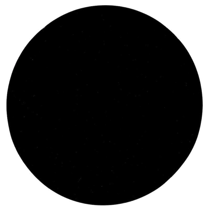 Table d'appoint ronde noire en bois de manguier avec base piédestal
