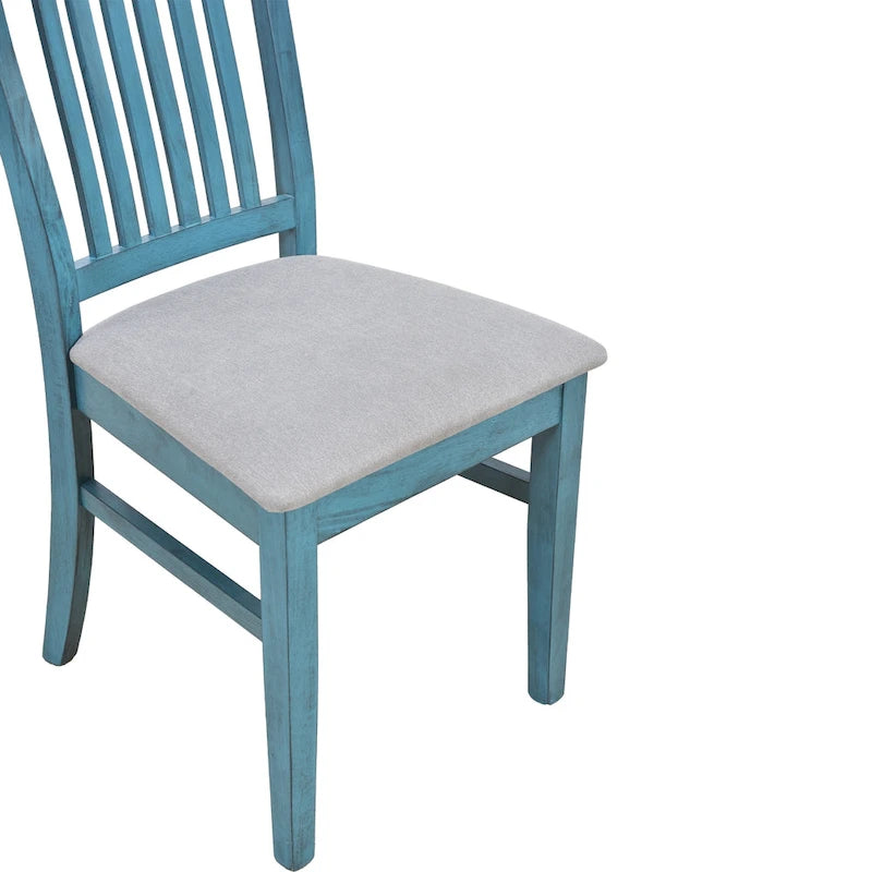 Ensemble de salle à manger 6 personnes, ensemble de salle à manger 6 pièces en bois avec tiroir de rangement, 4 chaises de salle à manger rembourrées et un banc