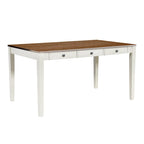 Ensemble de salle à manger 6 personnes, ensemble de salle à manger 6 pièces en bois avec tiroir de rangement, 4 chaises de salle à manger rembourrées et un banc