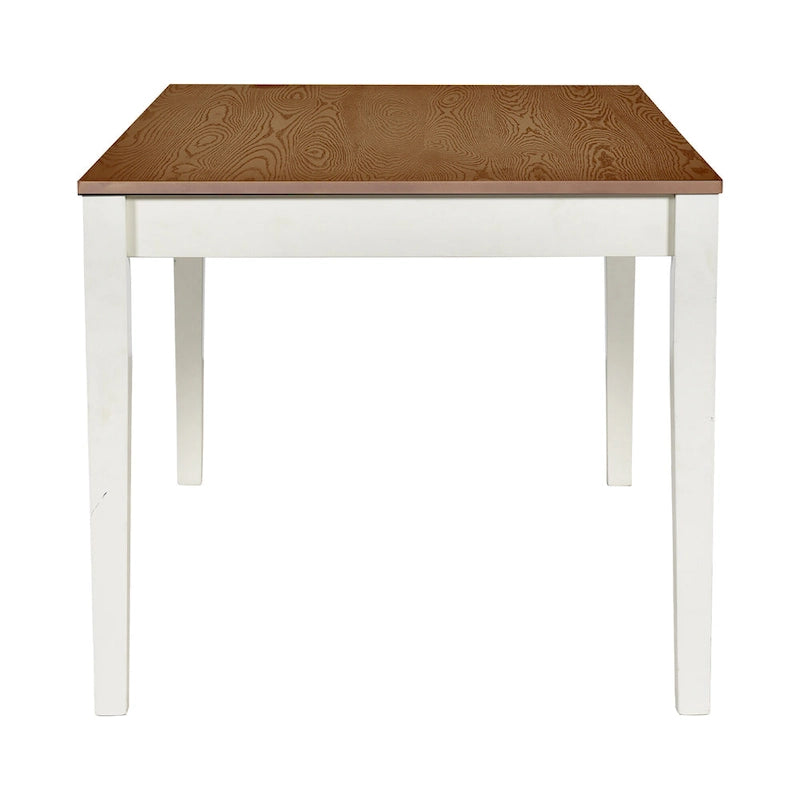 Ensemble de salle à manger 6 personnes, ensemble de salle à manger 6 pièces en bois avec tiroir de rangement, 4 chaises de salle à manger rembourrées et un banc