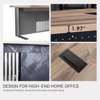 Bureau d'ordinateur de bureau de direction moderne pour le travail et l'écriture