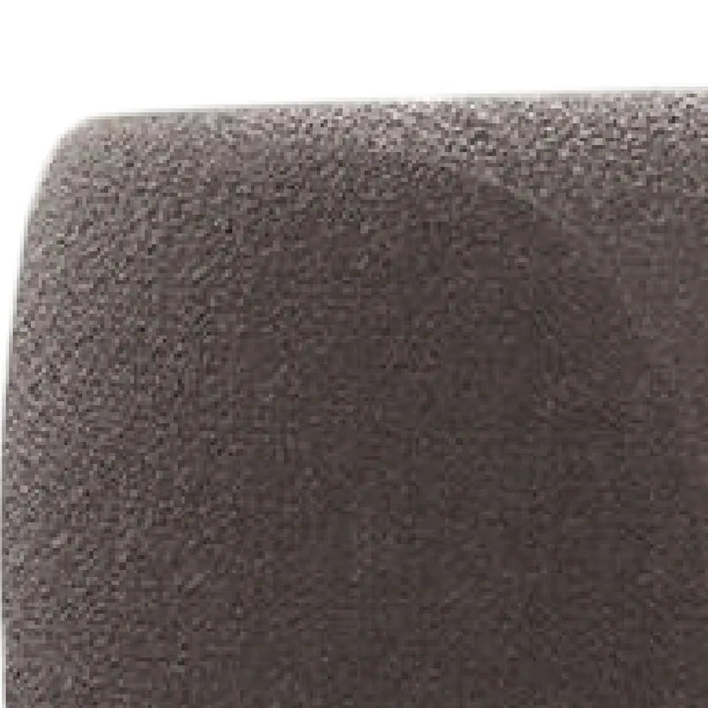 Causeuse incurvée en forme de rein – Boucle gris anthracite, ressorts ensachés, 64,5 po de large