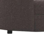 Causeuse incurvée en forme de rein – Boucle gris anthracite, ressorts ensachés, 64,5 po de large