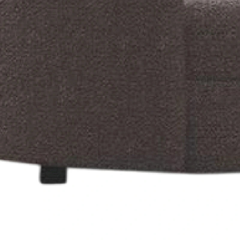Causeuse incurvée en forme de rein – Boucle gris anthracite, ressorts ensachés, 64,5 po de large