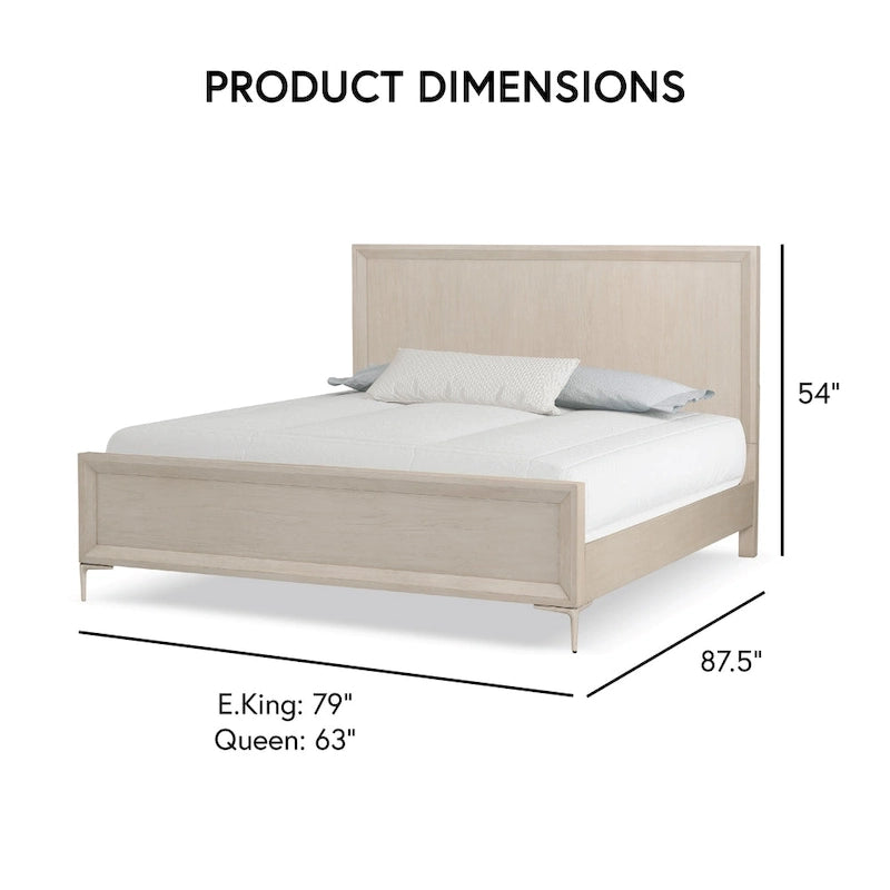 Lit plateforme Fable de Furniture of America en bois massif – Lignes épurées, élégance pour la chambre