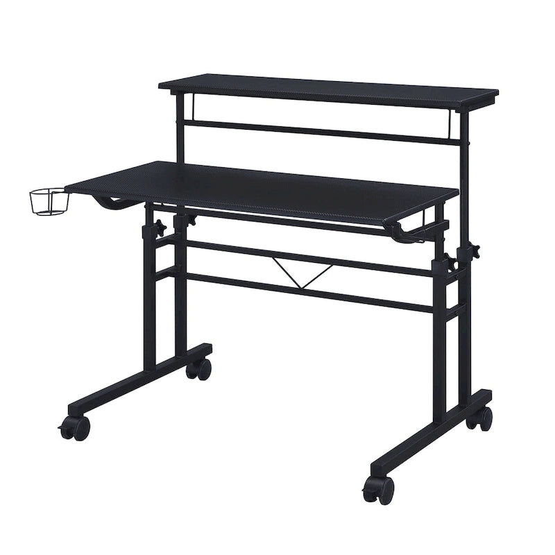 Bureau à roulettes Techni Mobili – Plateau réglable en hauteur, bureau mobile
