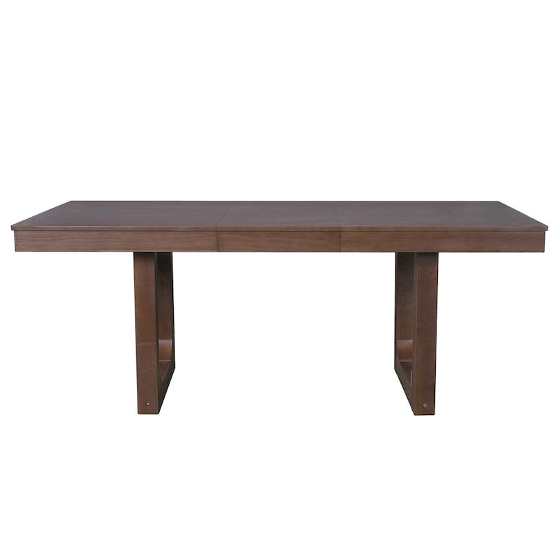 Ensemble de salle à manger extensible 5 pièces, table de ferme extensible avec rallonge de 45,7 cm
