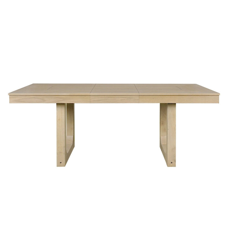 Ensemble de salle à manger extensible 5 pièces, table de ferme extensible avec rallonge de 45,7 cm