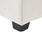 Canapé sectionnel modulaire chenille 4 places blanc 84 avec coussins amovibles et 2 oreillers, parfait pour les petits espaces