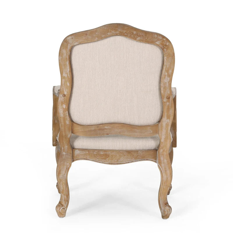 Ensemble de salle à manger rond 5 pièces style campagne française – Chaises rembourrées et table à piédestal, 4 places