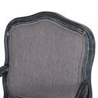 Ensemble de salle à manger rond 5 pièces style campagne française – Chaises rembourrées et table à piédestal, 4 places