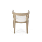 Ensemble de salle à manger 5 pièces en tissu et bois – Table avec 4 chaises rembourrées, style moderne