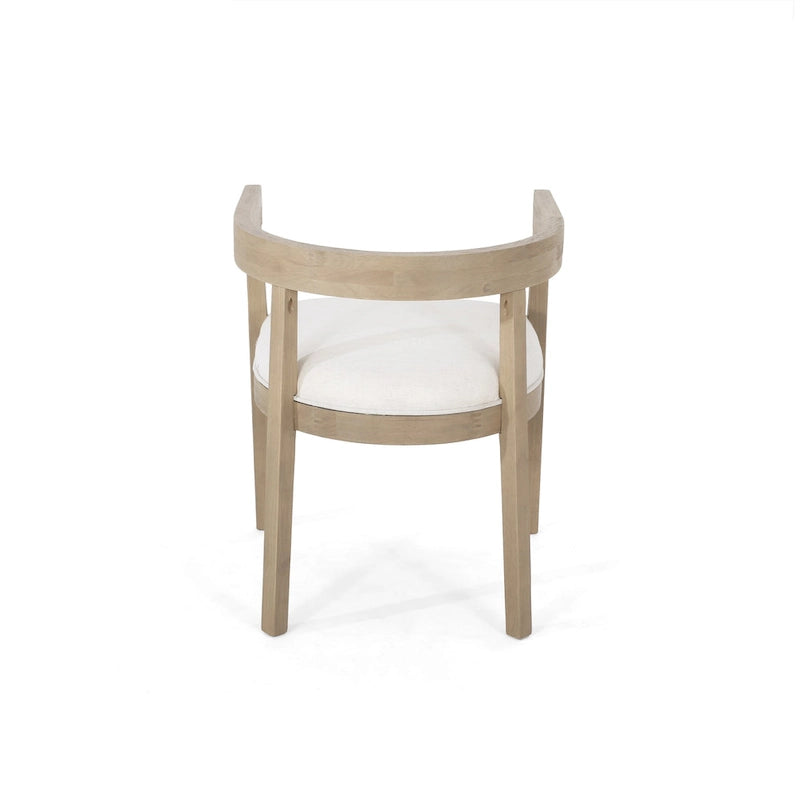 Ensemble de salle à manger 5 pièces en tissu et bois – Table avec 4 chaises rembourrées, style moderne