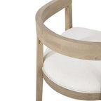 Ensemble de salle à manger 5 pièces en tissu et bois – Table avec 4 chaises rembourrées, style moderne