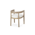 Ensemble de salle à manger 5 pièces en tissu et bois – Table avec 4 chaises rembourrées, style moderne