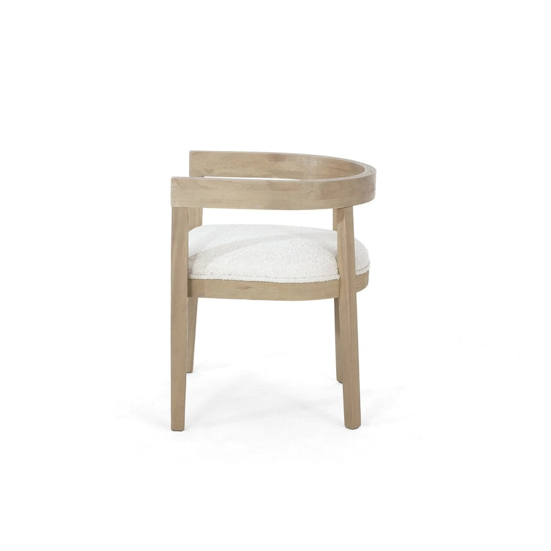 Ensemble de salle à manger 5 pièces en tissu et bois – Table avec 4 chaises rembourrées, style moderne
