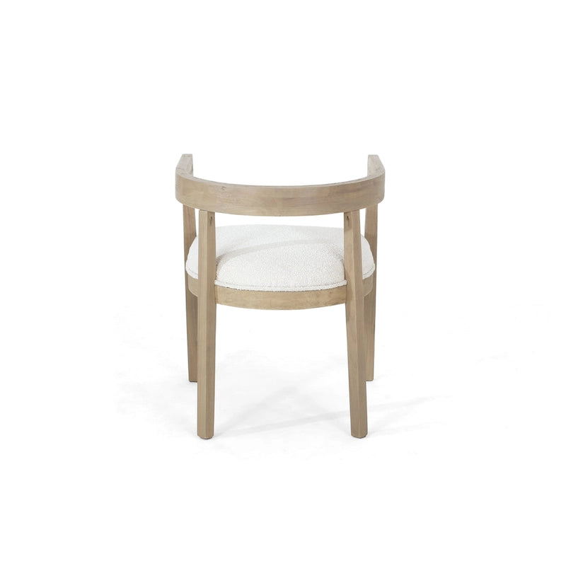 Ensemble de salle à manger 5 pièces en tissu et bois – Table avec 4 chaises rembourrées, style moderne