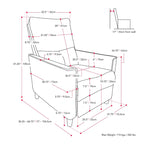 Fauteuil inclinable manuel avec repose-pieds