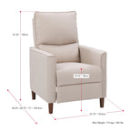 Fauteuil inclinable manuel avec repose-pieds