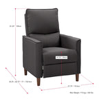 Fauteuil inclinable manuel avec repose-pieds