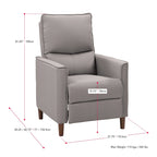 Fauteuil inclinable manuel avec repose-pieds