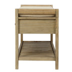 Banc de rangement avec coussin et étagère à chaussures