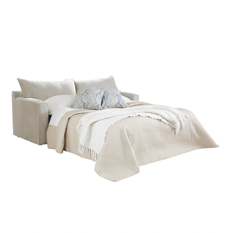 Canapé-lit Capri gris avec matelas en mousse à mémoire de forme et gel