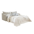 Canapé-lit Capri gris avec matelas en mousse à mémoire de forme et gel