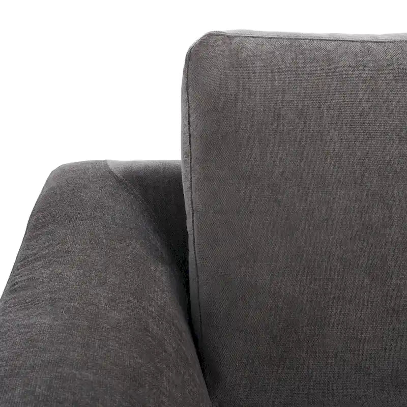 Canapé en Velours Gris Anthracite Nicholsen SAFAVIEH Couture