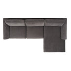 Canapé en Velours Gris Anthracite Nicholsen SAFAVIEH Couture