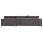 Canapé en Velours Gris Anthracite Nicholsen SAFAVIEH Couture